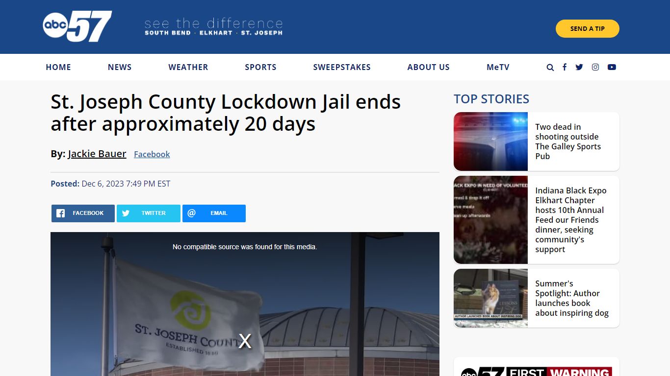 St. Joseph County Lockdown Jail ends after approximately 20 days - ABC57